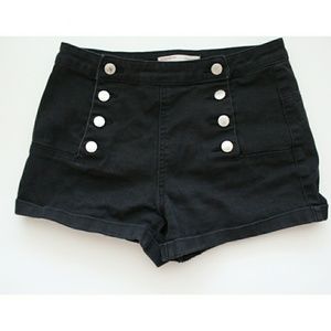 Black sailor shorts